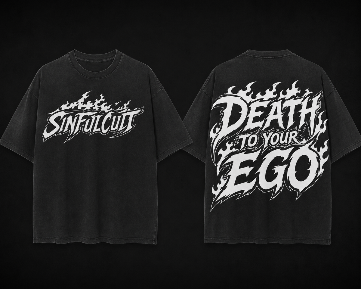 Death To Your Ego Oversized Tee