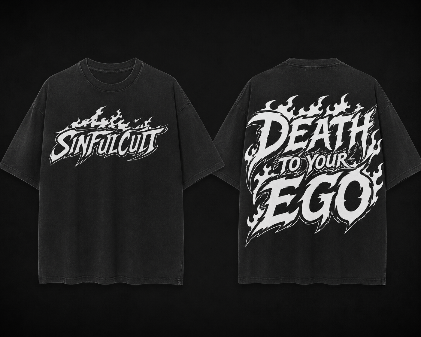 Death To Your Ego Oversized Tee