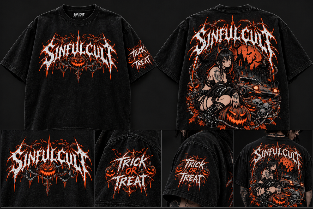 “Trick Or Treat” Oversized Tee
